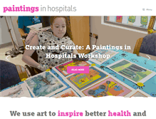 Tablet Screenshot of paintingsinhospitals.org.uk